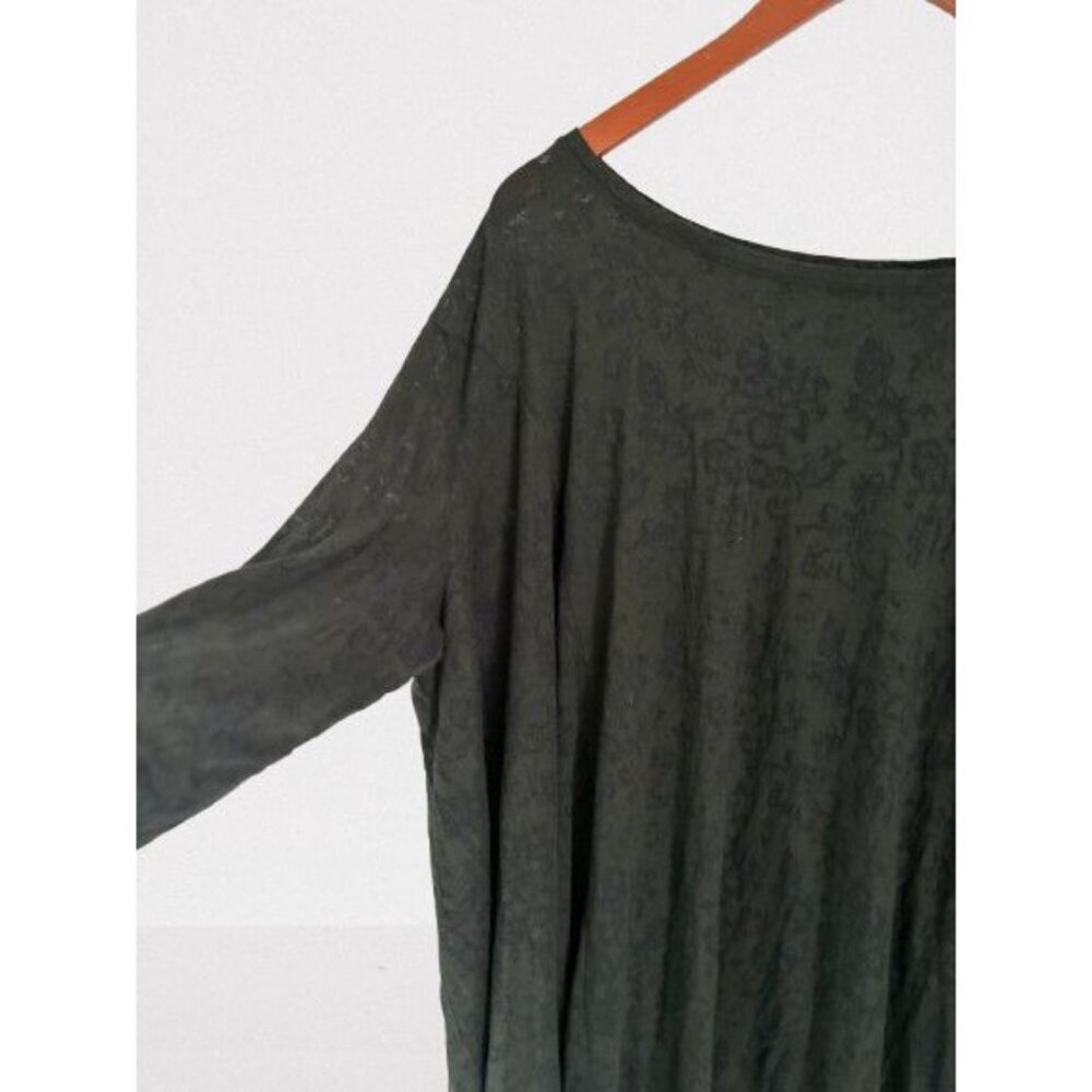 Peruvian Connection Tunic Boatneck Hunter Green F… - image 3